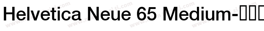 Helvetica Neue 65 Medium字体转换